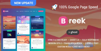 Breek - A Masonry Theme for Ghost