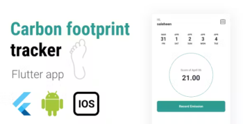 Carbon footprint tracker flutter app - android ios