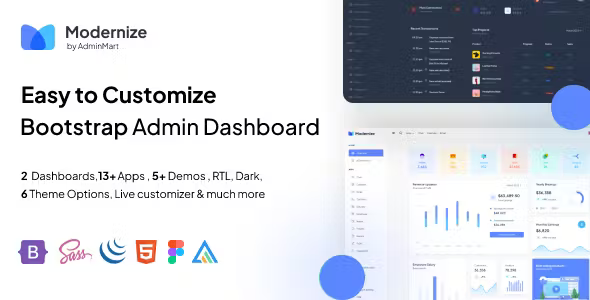 Modernize Bootstrap 5 & React MUI Admin Dashboard