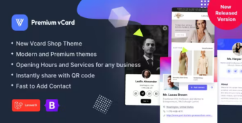 Premium vCard / Resume / CV / Portfolio / Digital Business Card - Laravel 11