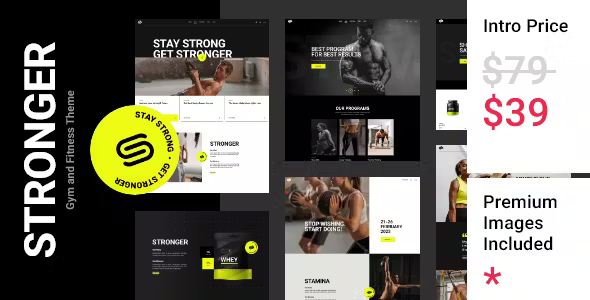 Stronger - Gym and Fitness Theme