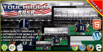 Touchdown Rush - HTML5 Sport Game