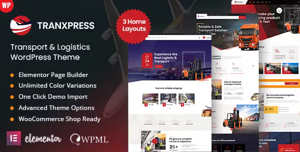 Tranxpress - Transport & Logistics WordPress Theme