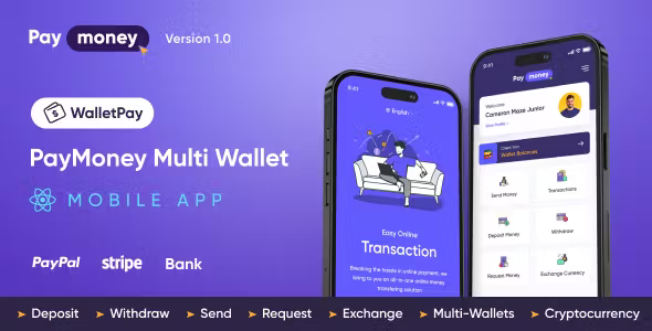 WalletPay - PayMoney Multi Wallet Mobile App