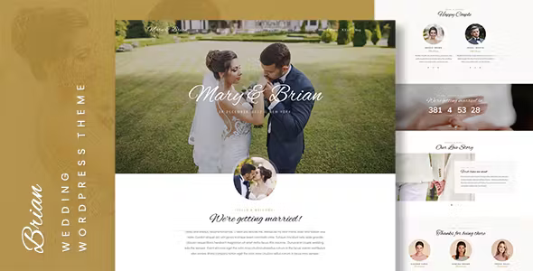 Brian - Wedding WordPress Theme