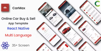 Car Buy & Sell App Template in React Native | Multi Language | CarMax