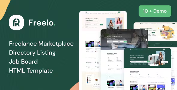 Freeio - Freelance Services Marketplace & Job Board HTML Template