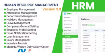 HRMS - Human Resource Management System, ZkTeco BioMetric Time attendance, Salary, Manage employee