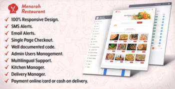 Menorah Restaurant - Restaurant Food Ordering System