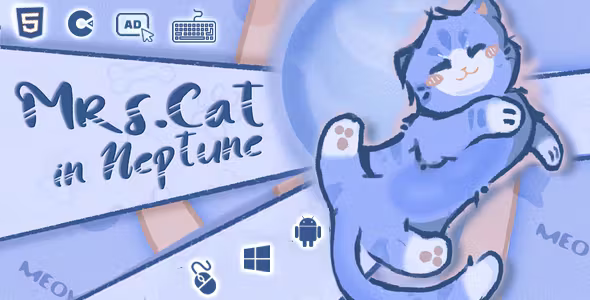 Mrs.Cat In Neptune - Complete Platformer Engine - HTML5 - Construct 3
