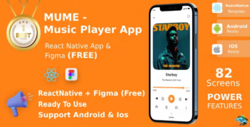 Music Player App | ReactNative | Figma FREE | Mume