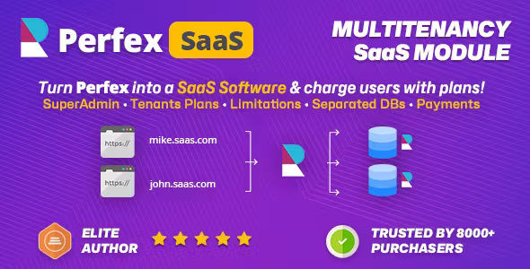 SaaS module for Perfex CRM - Multitenancy support