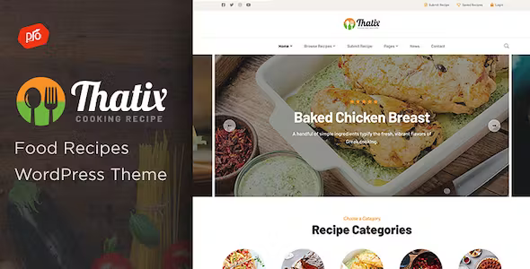 Thatix - Food Recipes Wordpress Theme