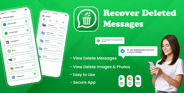 All Recover Deleted Messages - WAMR - Recover Deleted Messages WA - Auto RDM - Messages Recovery App