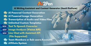 Ai2Pen – AI Writing Assistant and Content Generator (SaaS Platform)