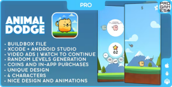 Animal Dodge (PRO) - BUILDBOX CLASSIC - IOS - Android - Reward video