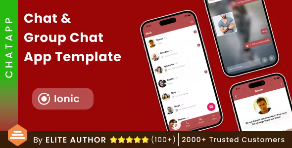 Chat & Group Chat App Template Ionic | Whatsapp Clone Ionic Template | ChatApp