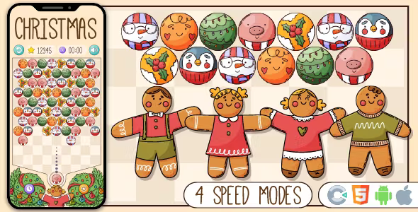 Christmas Shooter - HTML5 Game, Construct 3