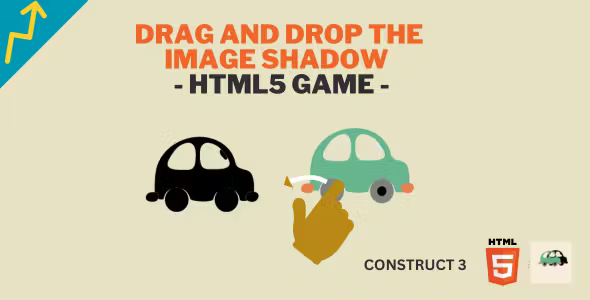 DRAG AND DROP IMAGE SHADOW GAME - HTML5 GAME