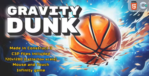 Gravity Dunk - HTML5 Casual game