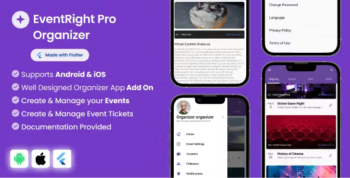 Organizer App for EventRight Pro Event Ticket Booking System