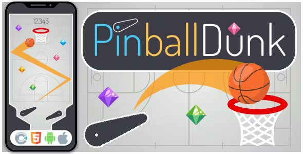 Pinball Dunk - HTML5 Game, Construct 3