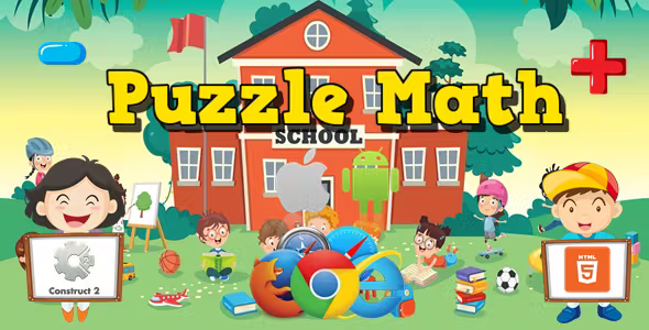 Puzzle Math - Educational Game - HTML5 (.Capx)