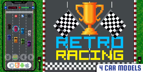 Retro Racing - HTML5 Game, Construct 3