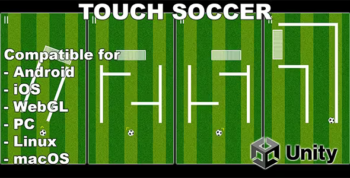 Touch Soccer - Unity Hypercasual Game With AdMob Ads - For Android, iOS, iPhone, Tablet