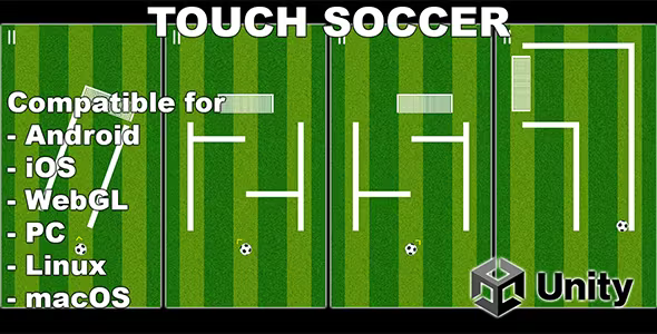 Touch Soccer - Unity Hypercasual Game With AdMob Ads - For Android, iOS, iPhone, Tablet