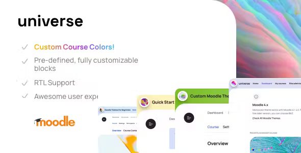 Universe - Premium Moodle Theme with Custom Course Branding