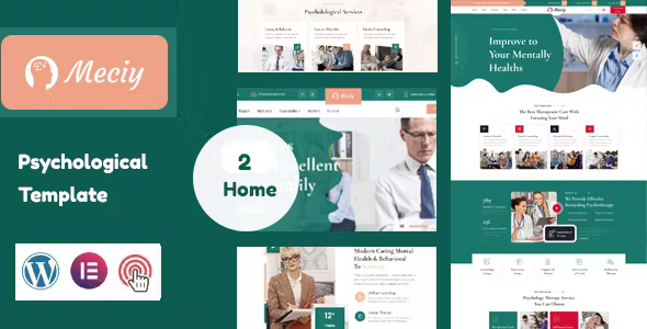 Meciy - Psychology and Counseling Elementor WordPress Theme