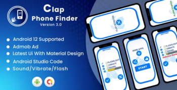 Clap Phone Finder | Find my phone By clap | Android App | With Admob Ads