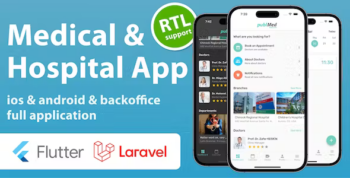 Flutter PublMed Hospital & Medical Mobile App with Admin Panel | Flutter & Laravel 9