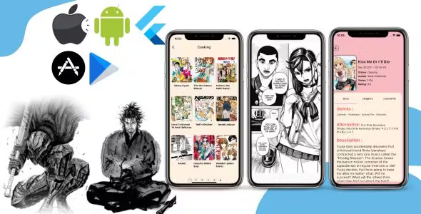 MangaHube: A cross-platform app built with Flutter utilizing web scraping