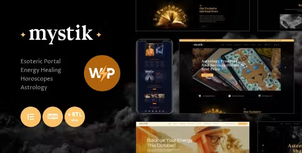 Mystik | Astrology & Esoteric Horoscope Fortune Telling WordPress Theme + RTL