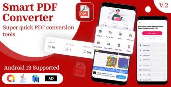PDF Converter - PDF Tools Android App + Admob Ads