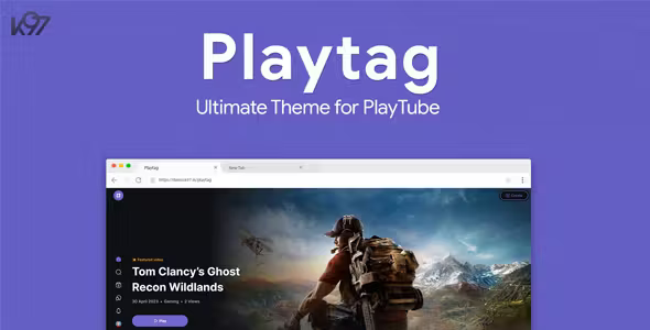 Playtag - The Ultimate PlayTube Theme