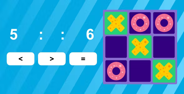 Tic Tac Toe - Comparing Numbers | Html5 Game | Construct 2/3