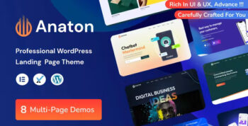 Anaton - SaaS Landing Page WordPress Theme