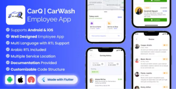 Employee App for CarQ Car Wash Marketplace SAAS Flutter App