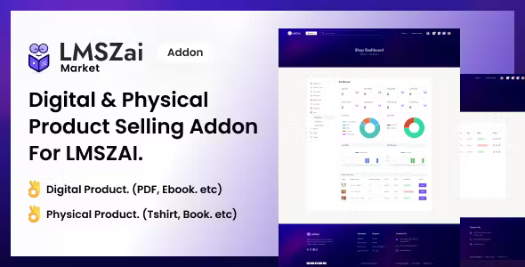 LMSzai Market - Digital & Physical Product Selling Addon For LMSZAI.