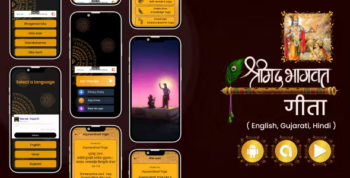 Shrimad Bhagvad Geeta - Geeta Saar - Bhagvad Geeta Mahatmya - Bhagvad Geeta with Three Languages