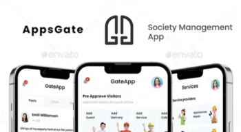 Society Management App UI Kit | Guard App UI Kit | Society Security app UI Kit | AppsGate