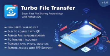 Turbo File Sharing & Transfer App with Admob ADs