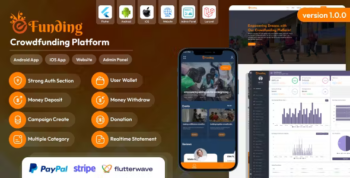 eFunding - Crowdfunding Platform Android and iOS App | Website | Admin Panel