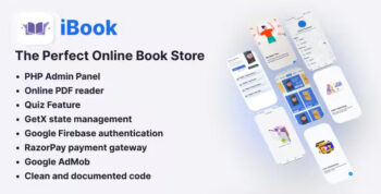 iBook - Online Book Store with Flutter and PHP Admin Panel