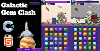 Galactic Gem Clash – HTML5 Game – C3P