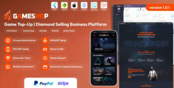 GameShop - Game Top-Up | Diamond and Coin Selling Business Platform