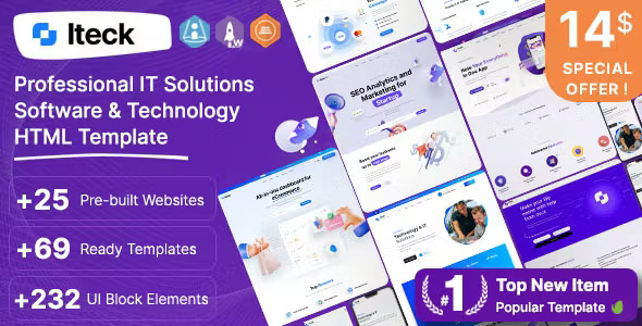 Iteck - Software & Technology HTML Template